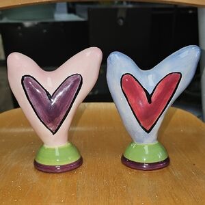 Whimsical Heart Salt & Pepper Shakers